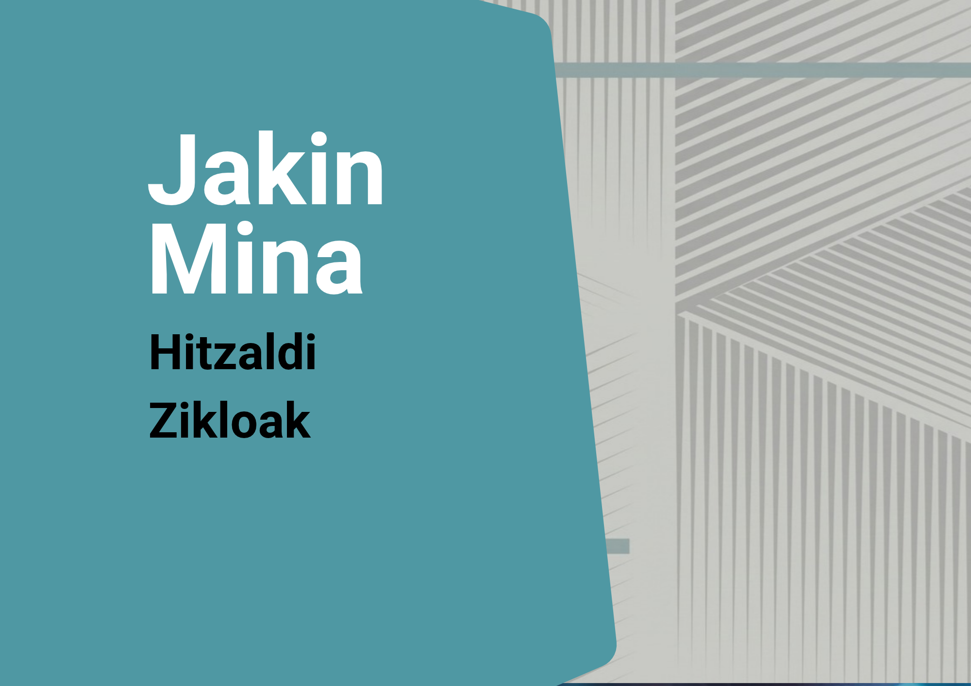 Jakin-Minak hitzaldi eta solasaldi ziklo berria aurkeztu du Nafarroan